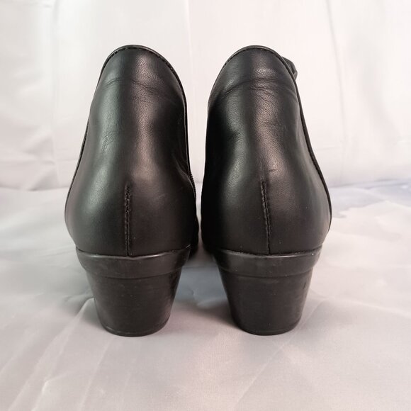 Naot Avantgarde Advance Black Leather Booties Women’s Size 39 Heel Comfort - Picture 4 of 9